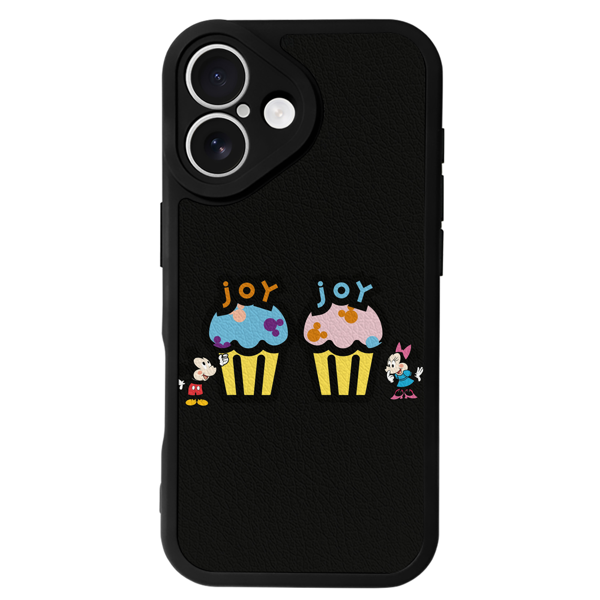 （画像用） ミッキーマウス Mickey Mouse 【iPhone 16シリーズ対応】シリコンスマホケース（レザー調） 材質：シリコン